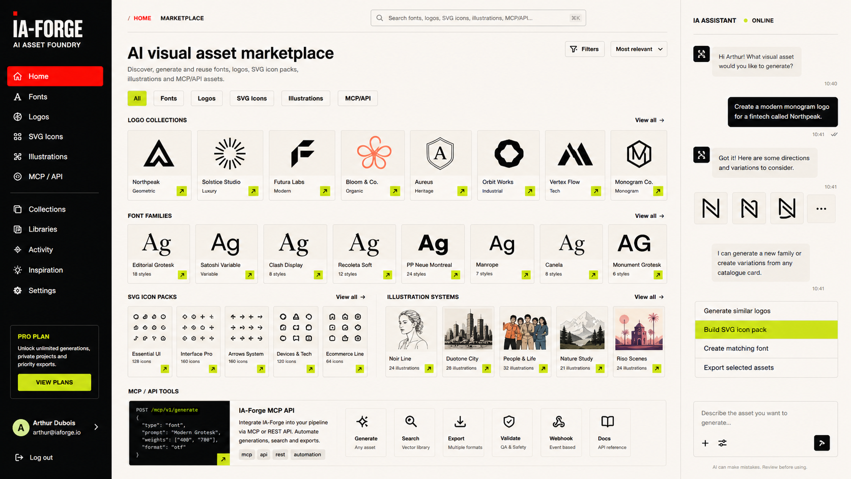Asset library illustration