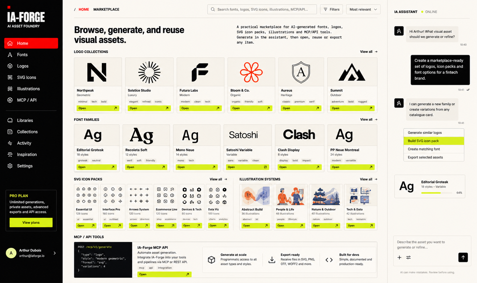Generation workspace illustration
