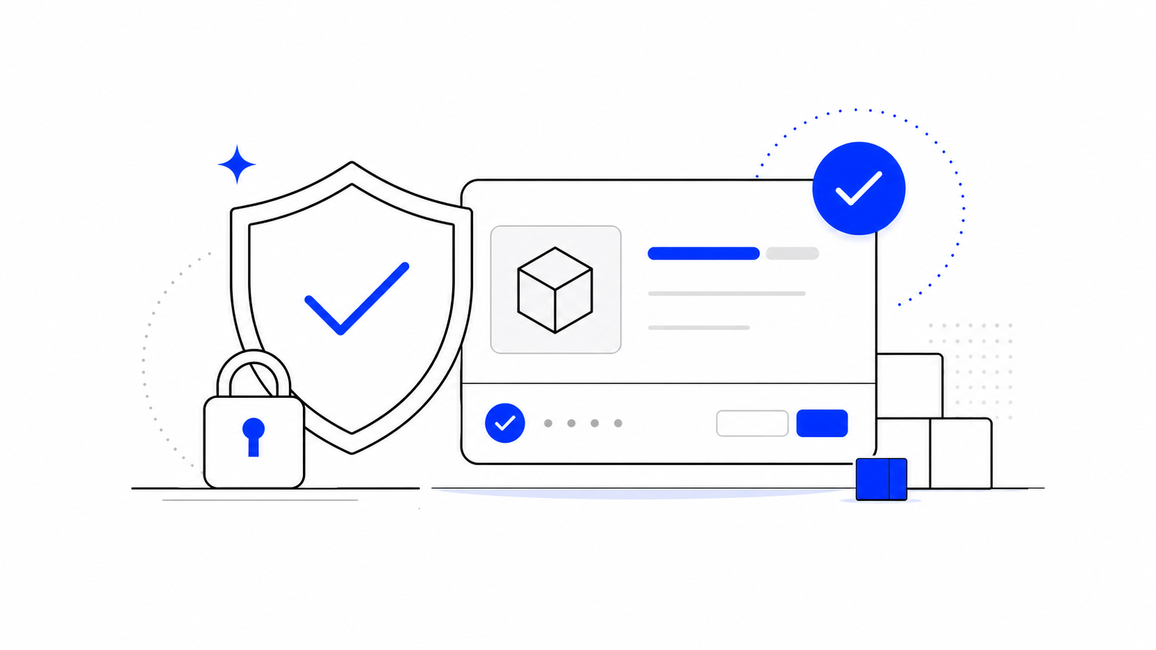Secure checkout illustration